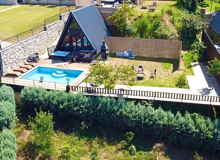 Black Wooden Bungalov